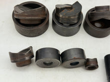 Load image into Gallery viewer, Greenlee Assorted Conduit Knockout Punch &amp; Die Set, 3/4”-2 1/2” *Lot of (18) pcs* (Used)