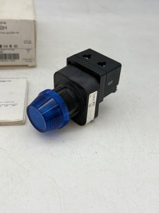 Allen-Bradley 100039 800H-QRH2B 30mm Pilot Light, Blue, 800H PB (Open Box)