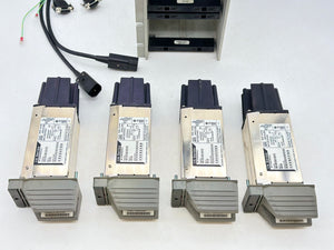 Foxboro P0903ZL (x4) Primary/Backup Power Supply Modules w/ Cables, Chassis (Used)