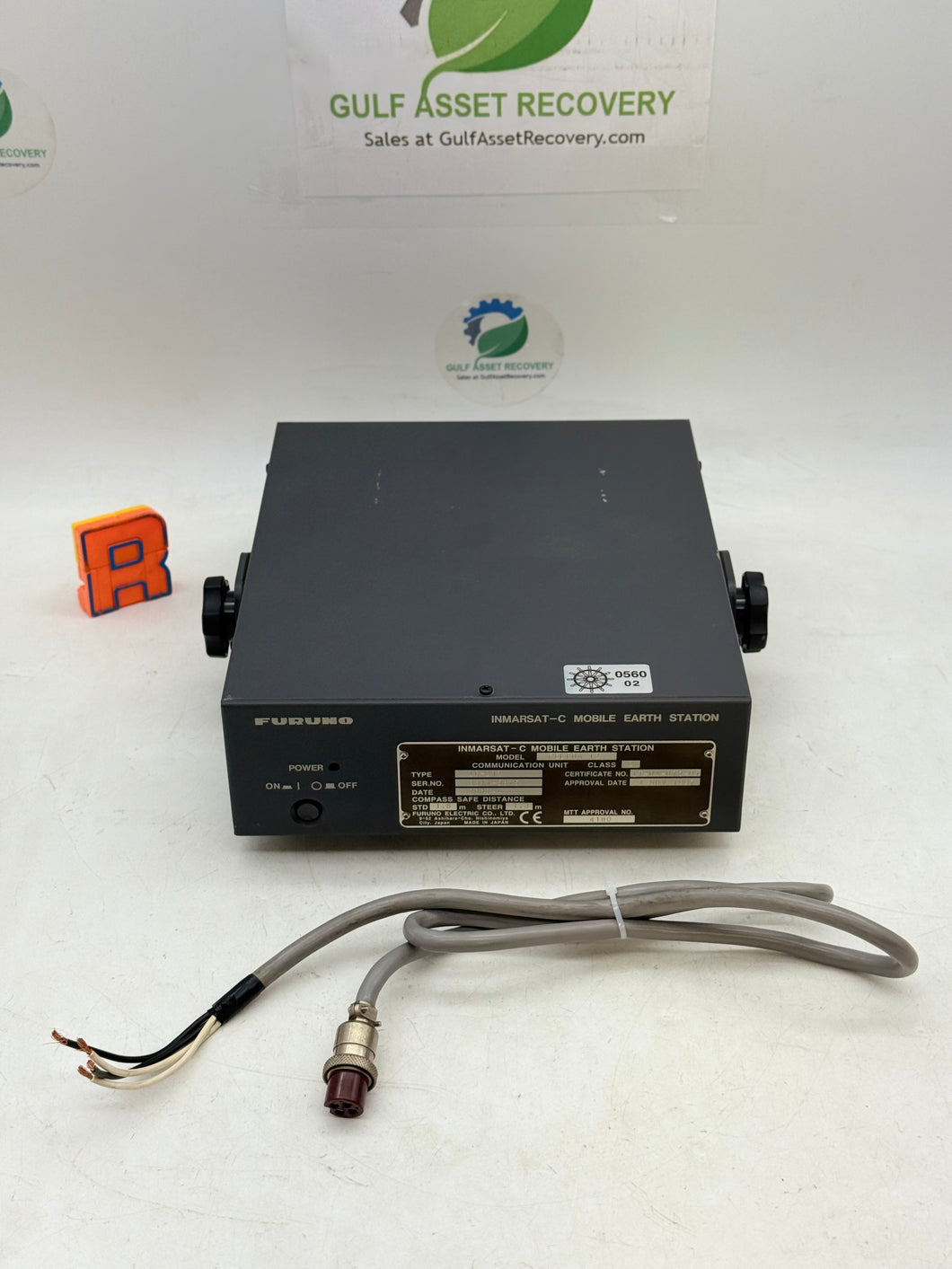 Furuno IC-212 Felcom 12 Inmarsat-C Mobile Earth Station Com Unit w/ Brkt Pwr (Used)