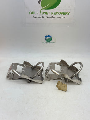 Rosemount 01166-8005-0001 HD Manifold Bracket w/ U-Bolt, 316 SST *Lot of (2)* (Used)