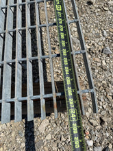 Load image into Gallery viewer, Grating 35-3/4” x 24’ x 1-1/4&quot; Galvanized Steel Bar Grating, Smooth (Used)