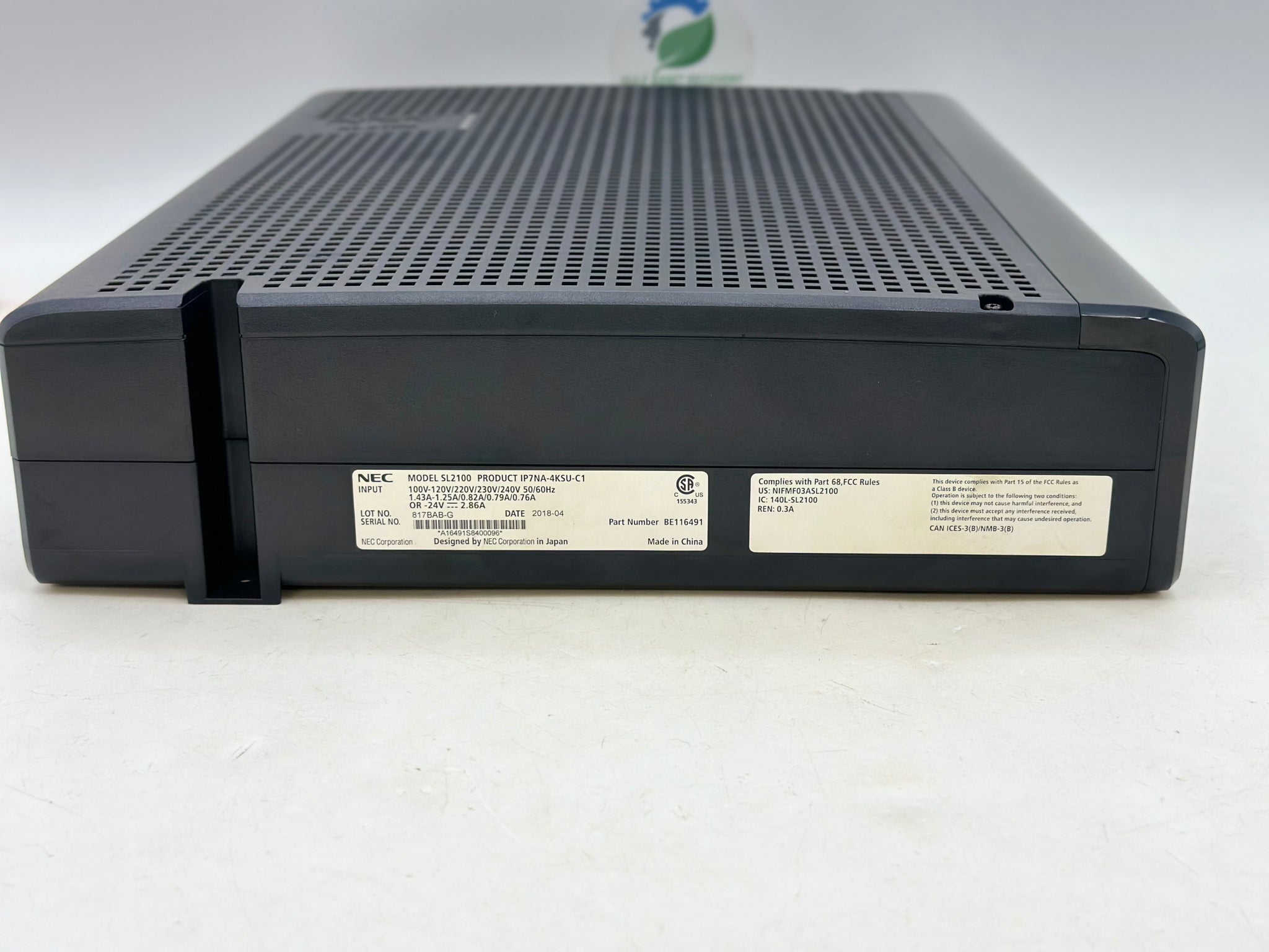 NEC BE116491 SL2100 w/ CPU, (x1) 082U-B1, (x3) 008U-C1, Pwr NEC BE116491 SL2100 w/ CPU, (x1) 082U-B1, (x3) 008U-C1, Pwr