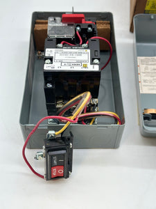 Square D 8536SBG2V02H20S Size 0 Starter w/ SS PB, Mtr Logic, 120V Coil, Encl (Open Box)