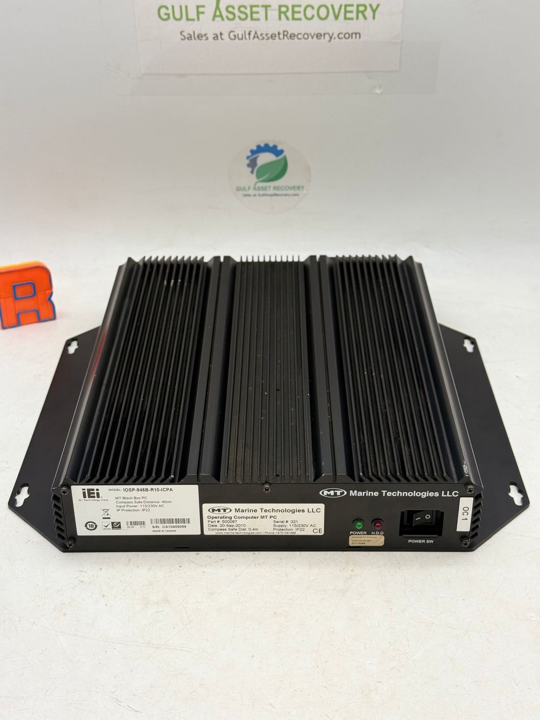 IEI IOSP-945B-R10-ICPA MT 500087 Fanless Marine Operating Computer (Used)