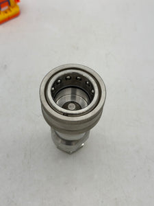 Parker SH8-62 Quick Coupler, Stainless Steel, 1" FNPT w/ Swagelok Reducer (Used)
