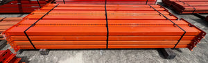 Lyon SOLBS584S96 Pallet Rack Beam, 96”x5.75” 4-Stud Teardrop, Slotted *Lot of (24)* (Used)
