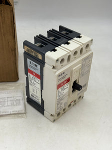 Eaton FD3015L Circuit Breaker, 15A 3P 600VAC 250VDC (Open Box)