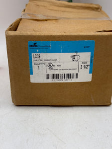 Cooper Crouse-Hinds LCC9 Cable Tray Conduit Clamp, 3-1/2" *Lot of (2)* (New)