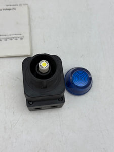 Allen-Bradley 100039 800H-QRH2B 30mm Pilot Light, Blue, 800H PB (Open Box)