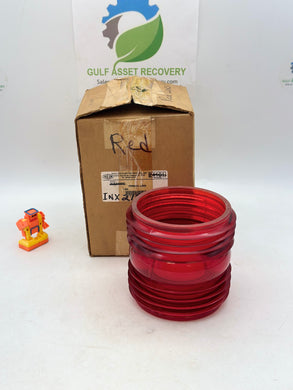 Eaton Crouse-Hinds Pauluhn INX2109R Fresnal Lens, Red (No Box)