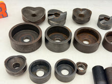 Load image into Gallery viewer, Greenlee Assorted Conduit Knockout Punch &amp; Die Set, 3/4”-2 1/2” *Lot of (18) pcs* (Used)