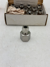 Load image into Gallery viewer, Parker 6FSC8N-316 A-LOK Connector, 3/8" Tube x 1/2" FNPT, 316SS *Box of (9)* (Open Box)