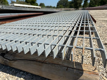 Load image into Gallery viewer, Grating 35-3/4” x 24’ x 1-1/4&quot; Galvanized Steel Bar Grating, Smooth (Used)