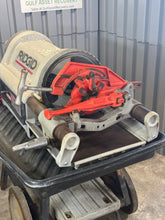 Load image into Gallery viewer, Ridgid 26092 1224 Threading Machine w/ Foot Switch, Wheel And Tray Stand, 120V (Used)