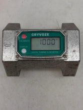 Load image into Gallery viewer, GRYVOZE 2-1/2 Inch Inline NPT Digital Turbine Flow Meter, 21-264 GPM (Used)