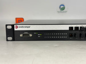 Foxboro Invensys P0973JN Enterasys A4H124-24FX 24-Port Fiber Switch w/ Pwr Cord (Used)