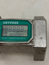 Load image into Gallery viewer, GRYVOZE 2-1/2 Inch Inline NPT Digital Turbine Flow Meter, 21-264 GPM (Used)