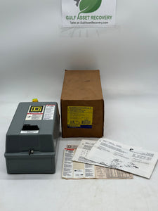 Square D 8536SBG2V02H20S Size 0 Starter w/ SS PB, Mtr Logic, 120V Coil, Encl (Open Box)