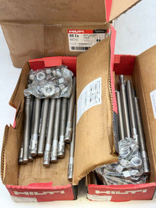 Hilti 282563 KB3 SS304 5/8” x 8-1/2” Kwik Bolt 3 Wedge Anchor *Box of (60)* (New)