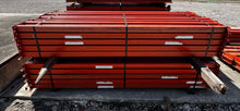 Load image into Gallery viewer, Pallet Rack Beam 96" x 4" 3-Stud New Style Teardrop *Lot of (40)* (Used)