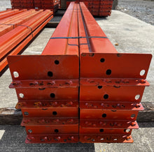 Load image into Gallery viewer, Pallet Rack Beam 120" x 4.5" 4-Stud New Style Teardrop *Lot of (8)* (Used)