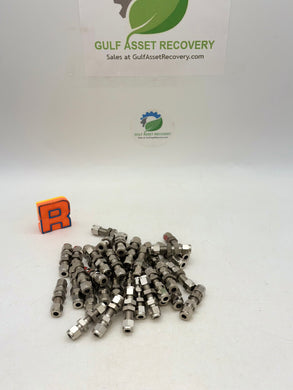 Parker 4BC4-316 A-LOK 1/4” Bulkhead Union, 316SS, *Lot of (38)* (No Box)