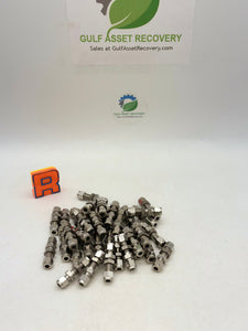 Parker 4BC4-316 A-LOK 1/4” Bulkhead Union, 316SS, *Lot of (38)* (No Box)
