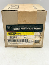 Load image into Gallery viewer, GE SEHA36AT0060 Spectra RMS Circuit Breaker, 60A, 3P (New)