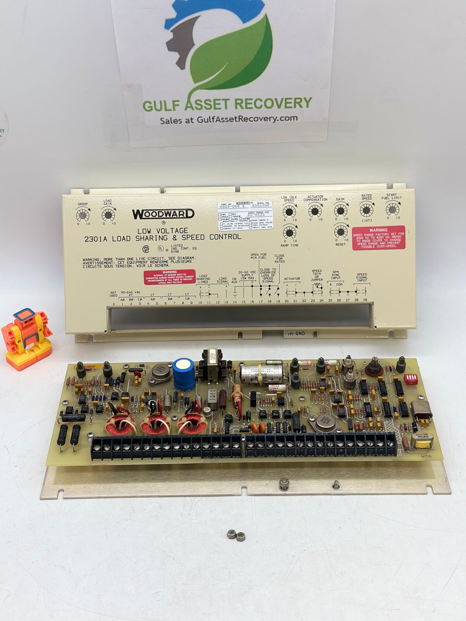 その他 reasnmw s1 WOODWARD LOW VOLTAGE 2301A LOAD SHARING AND SPEED CONTROL