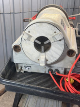 Load image into Gallery viewer, Ridgid 26092 1224 Threading Machine w/ Foot Switch, Wheel And Tray Stand, 120V (Used)
