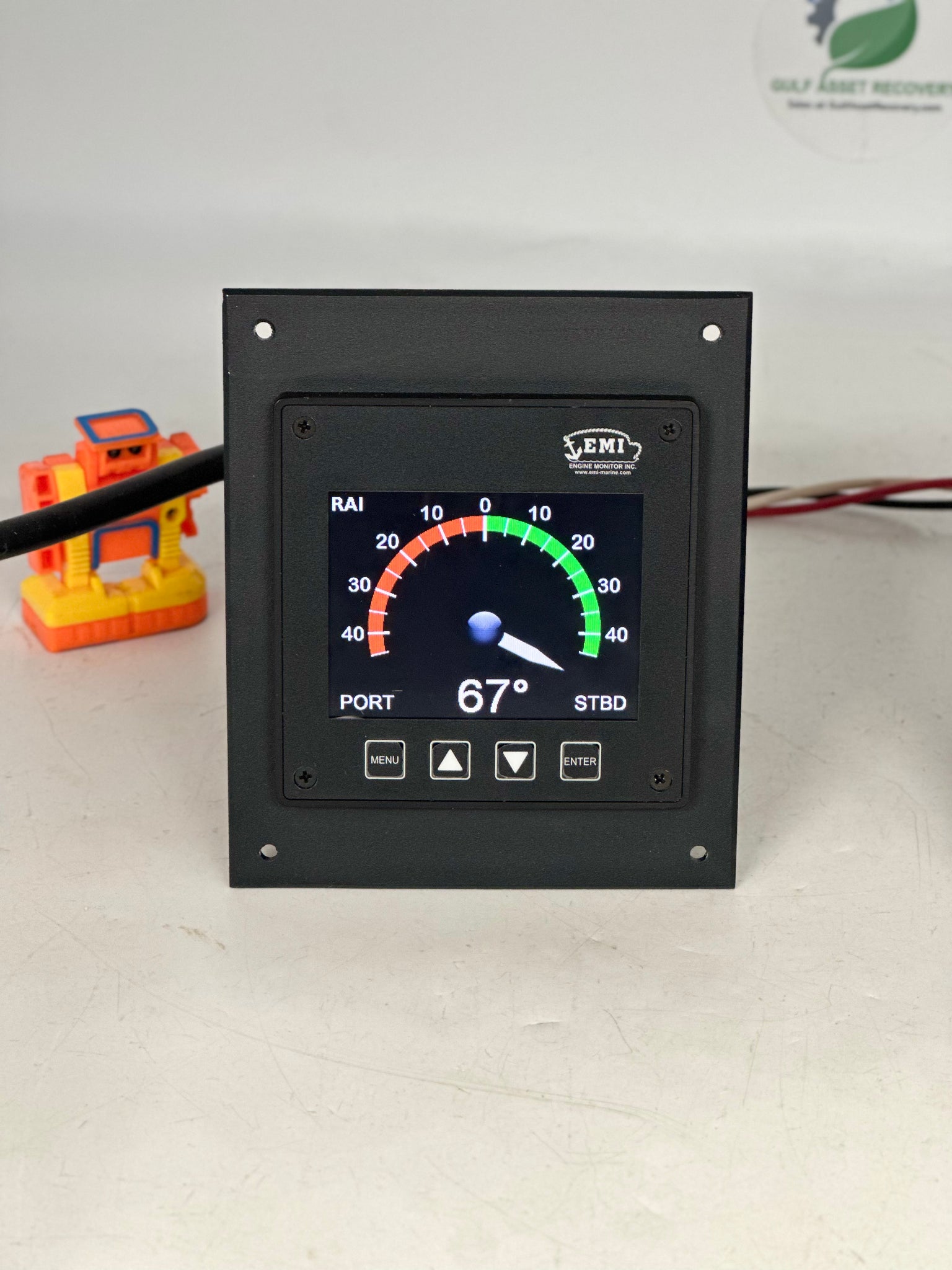 EMI 9999-50920-RBPW Digital Rudder Angle Indicator, Surface Mounted (U ...