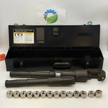 Load image into Gallery viewer, Burndy Y750-2 750 Revolver Hypress Crimping Tool w/ 14 Dies, Case (Used)