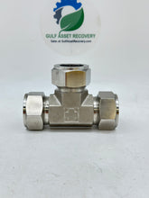 Load image into Gallery viewer, SHF Inc SUT-16 1&quot; Tube Union Tee, Double Ferrule, 316 SS (No Box)