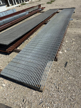 Load image into Gallery viewer, Grating 35-3/4” x 24’ x 1-1/4&quot; Galvanized Steel Bar Grating, Smooth (Used)