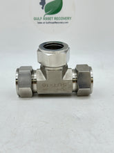 Load image into Gallery viewer, SHF Inc SUT-16 1&quot; Tube Union Tee, Double Ferrule, 316 SS (No Box)