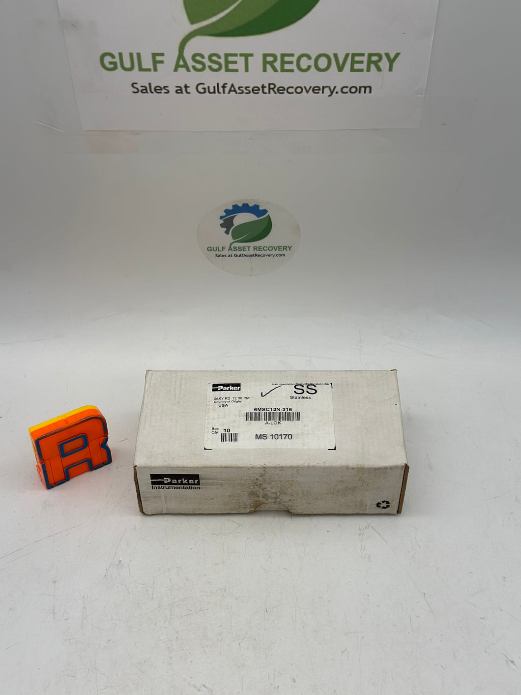 Parker 6MSC12N-316 A-LOK Male Connect, 3/8
