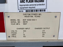 Load image into Gallery viewer, CPI Custom Power BCF-1230-120-1 Battery Charger, In: 120VAC Out: 24VDC 30A (Used)