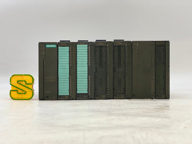 Siemens 6ES7153-1AA03-0XB0 Simatic S7 ET 200M I/0 System w/ (6) Modules (Used)
