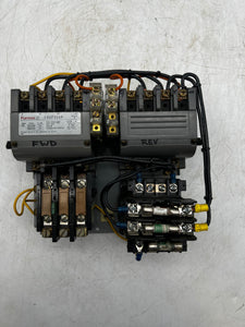 Furnas 14DP32AF Size 1 Reversing Motor Starter, 3 Phase, w/ Fused Transformer (Used)
