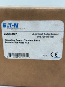 Eaton 2A10854G01 Secondary Contact Terminal Block Assembly For Fixed ACB (New)