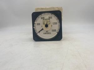 Byram Laboratories MCS103131LS1500A-RM1110A 0-1500A AC Ammeter (No Box)