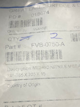 Load image into Gallery viewer, APG FVB-0750-A Type A Nitrile V-Seal 705mm ID 745-785mm Dia Shaft *Lot of (2)* (No Box)