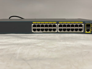 Cisco WS-C2960-24PC-L Catalyst 2960 Series PoE-24 Ethernet Network Switch (Used)