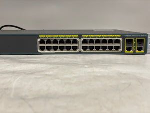 Cisco WS-C2960-24PC-L Catalyst 2960 Series PoE-24 Ethernet Network Switch (Used)