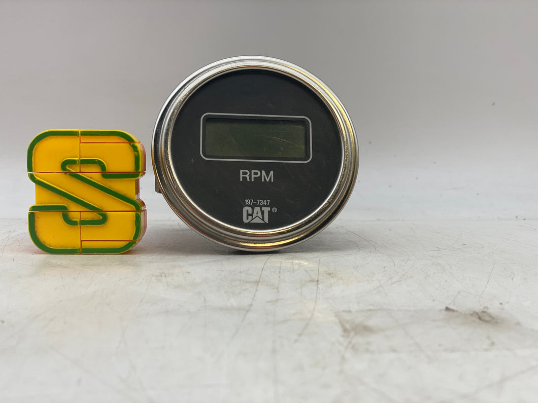 Caterpillar CAT 197-7347 Digital Tachometer Gauge (Used)
