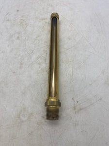 LDI G323-4 Oil Sight Gauge, 1/2' Male NPTF Thread, 7 1/2" Brass, Vented (Open Box)
