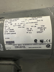 Flowserve 2X1X8T/D824 Industrial Process Pump w/ 1.5 HP Motor (Refurbished)