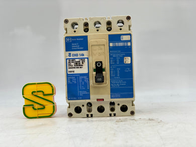 Cutler-Hammer EHD3100 Circuit Breaker, 100A, 3P (Used)