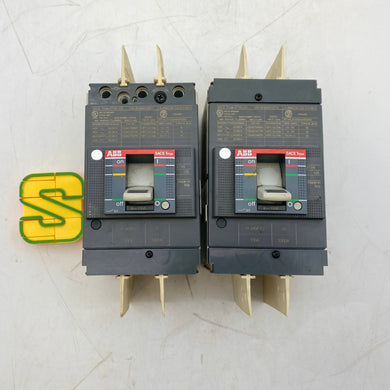 ABB SACE Tmax XT1N-125 Circuit Breaker, 125 Amp, 600Y/347VAC, *Lot of (2)* (Used)